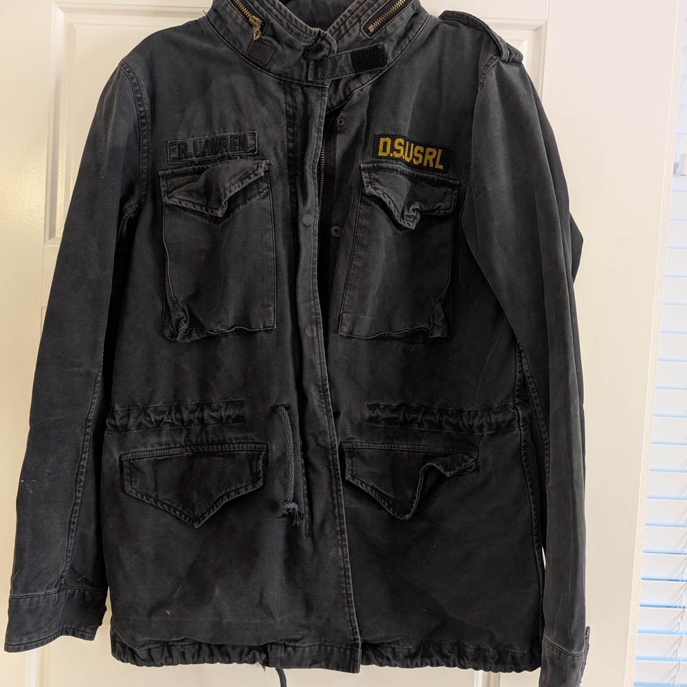 Ralph Lauren Black Military Field Jacket